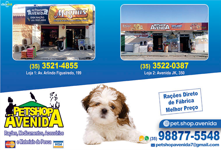 PET SHOP AVENIDA, 988775548 Click & Disk